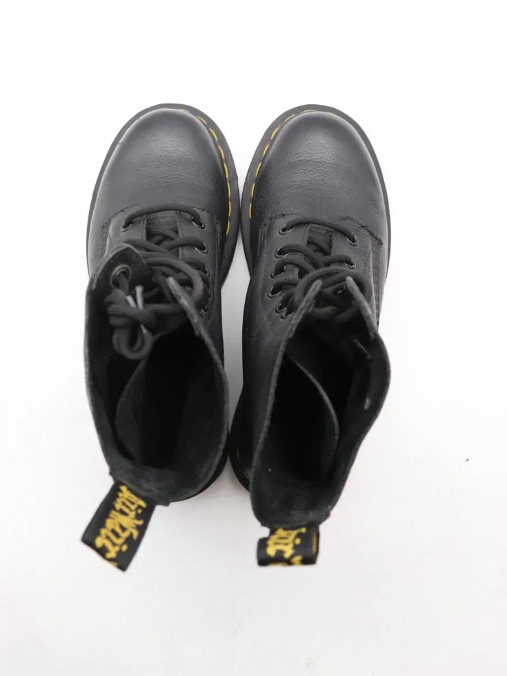 Doc Dr. Martens Pascal 1460 Women's 7 Black Soft Pebbled Leather 8-Eye Combat